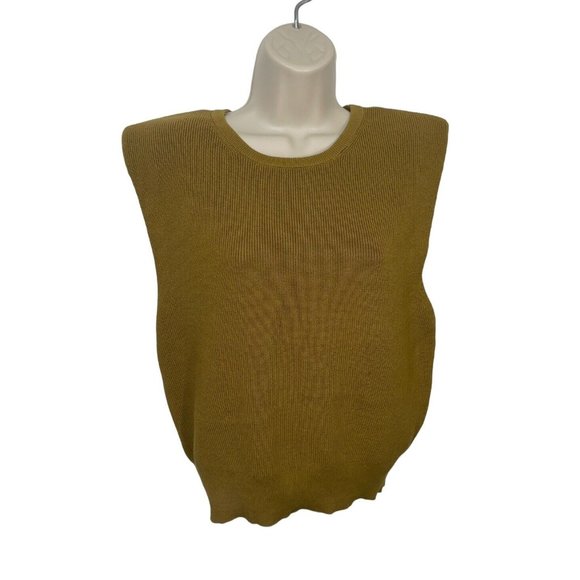 EXPRESS Women's Size Small Ribbed Padded Shoulder Sweater Retail $48.00 - Picture 2 of 14